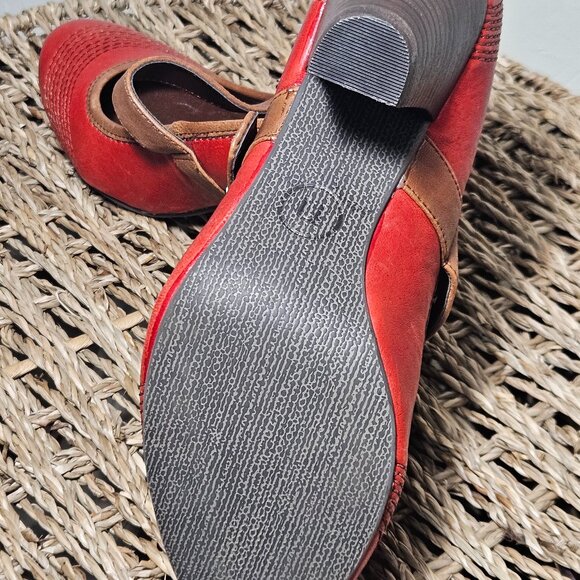 NICOLE Red Heels, Women's size 7.5 M - Picture 6 of 6